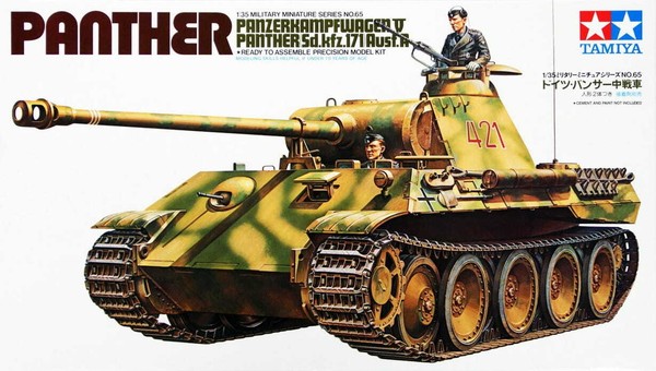 Tamiya 35065 1:35 German Panther Ausf.A Medium Tank (Sd.Kfz.171) Model Kit-image