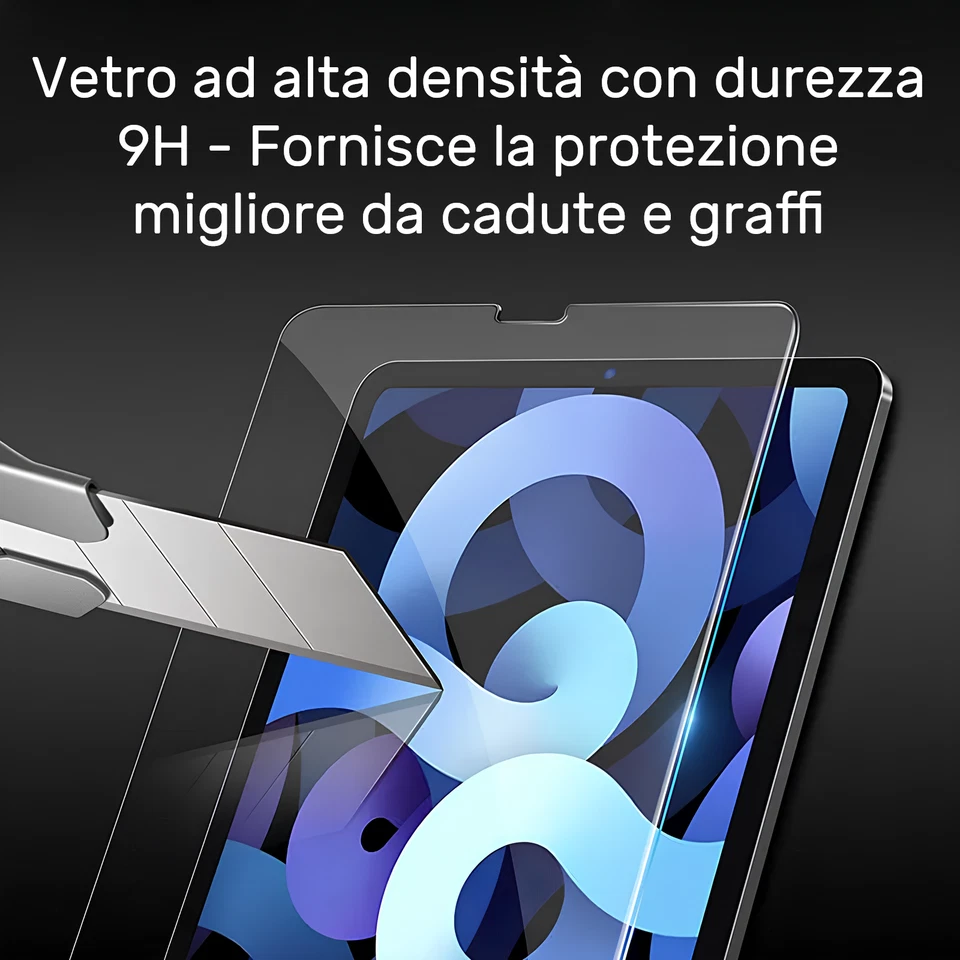 2x PELLICOLA VETRO TEMPERATO PER APPLE IPAD PRO 11 12.9 9 10.2 10.5 AIR 4 3 2 - Immagine 2 di 4