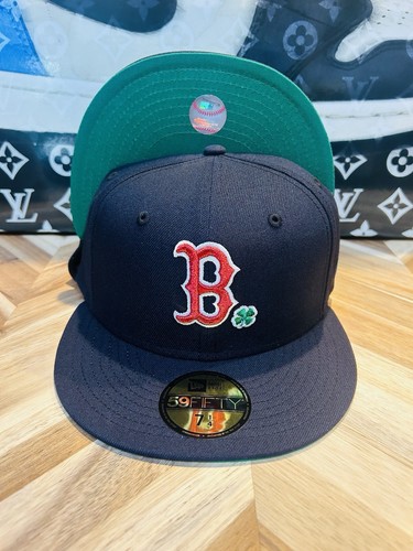 New Era Glow In The Dark Ecapcity Exclusive Boston Red Sox Clover Sold Out 7 1/4 - Picture 3 of 7