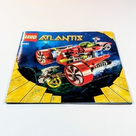 Lego Atlantis 8060 Typhoon Turbo Sub 2009 Instruction Manual Booklet ONLY