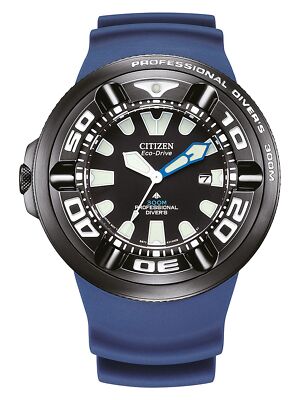 Citizen BJ8055-04E Herrenuhr Kautschuk Eco Drive Professional DIVER + Bandverlän