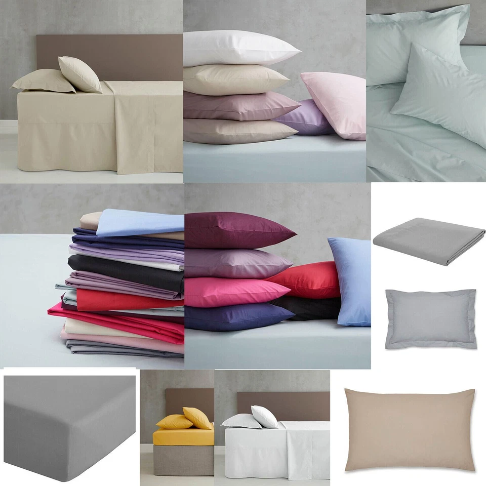 Catherine Lansfield Easy Iron Percale Combed Polycotton Fitted Sheet Accessories