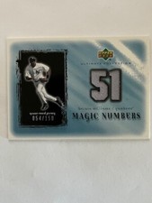 2001 Ultimate Collection Bernie Williams Magic Numbers GU Jersey #d 54/150 MN-BW