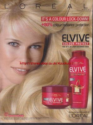 Loreal Elvive Colour Protect 2010 Zeitschriftenanzeige #1980