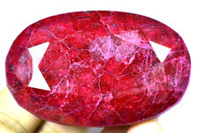RARE 656.80 Ct Natural Huge Red Ruby CERTIFIED Museum Grade Oval Gemstone