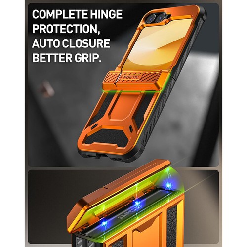 Poetic Case For Samsung Galaxy Flip 7 FE / Z Flip 6 Built-in Screen Hybrid Cover - Picture 17 of 30