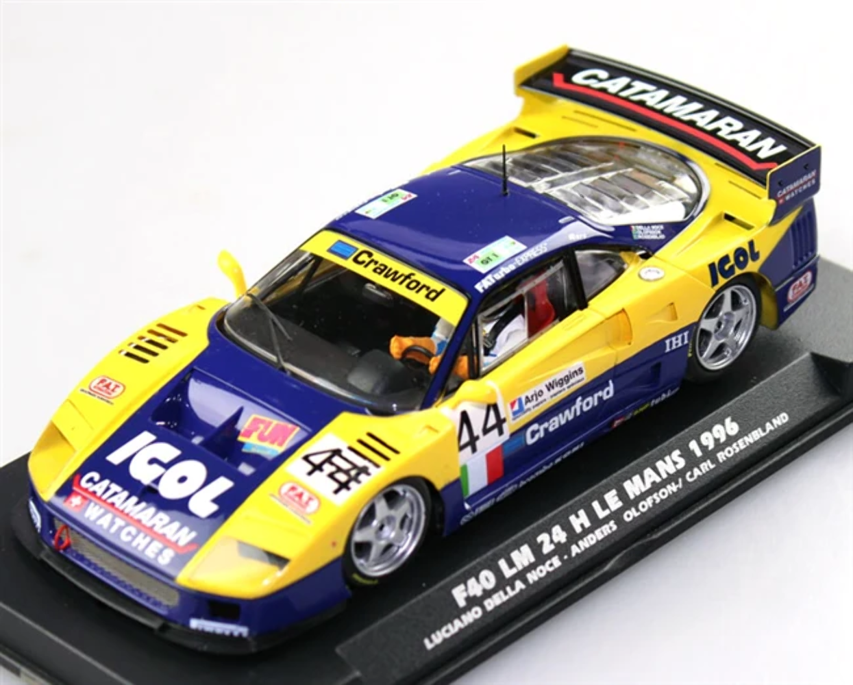 Fly Ferrari F40 44 24h Le Mans 1996 Slot Car 1/32 Flyslot 049101 eBay