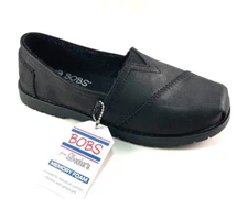 Bobs from Skechers 113352 Black Memory Foam Casual Flat Shoe