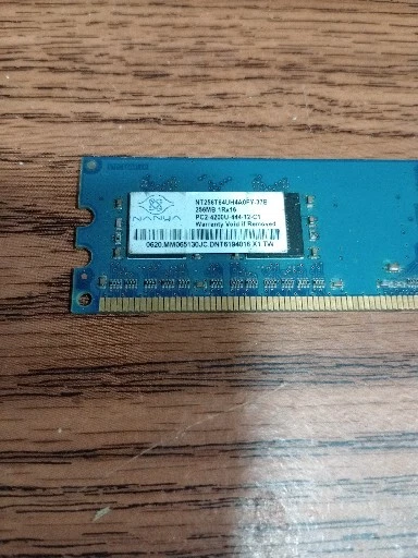 NT256T64UH4A0FY-37B Nanya 256MB Module DDR2 PC4200 CL=4 DDR533 6a - Image 2 of 3