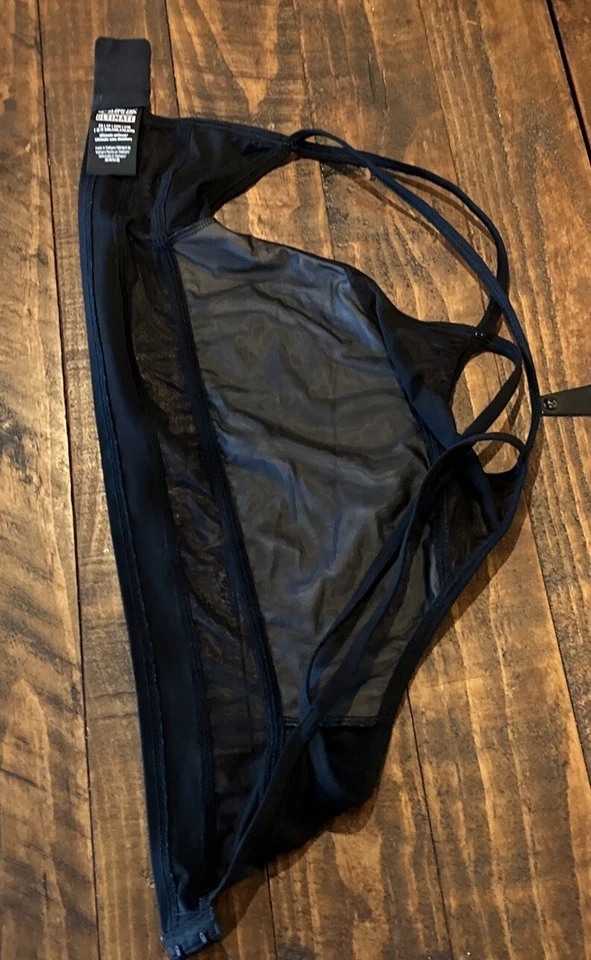 Victoria's Secret PINK Ultimate Unlined Sports Bra Top “Pink” Black Xs - Image 3 of 4