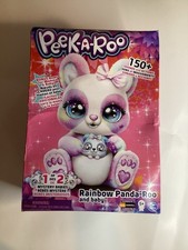 New Peek-A-Roo Interactive Rainbow Panda Roo Baby W/ Bonus Bows Over 150 Sound