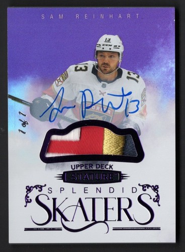 Sam Reinhart [Autograph] #SS-5 2022 Upper Deck Stature Splendid Skaters card