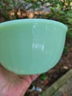 Vintage 6” Fire King Anchor Hocking Swirl Jadeite Shell Mixing Bowl Ovenware