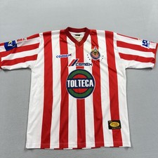 Chivas De Guadalajara Jersey Mens Medium Red Mexico Soccer Unga Sport Tolteca