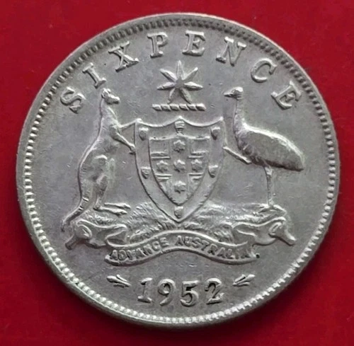 1952 Australia Sixpence — photo from the most recent tracked eBay sale