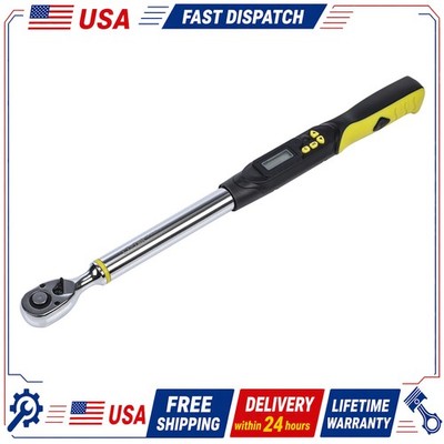 Motorcycle Torque Wrench Electronic 1/2 Drive Sound Light Alert Rust Resistant