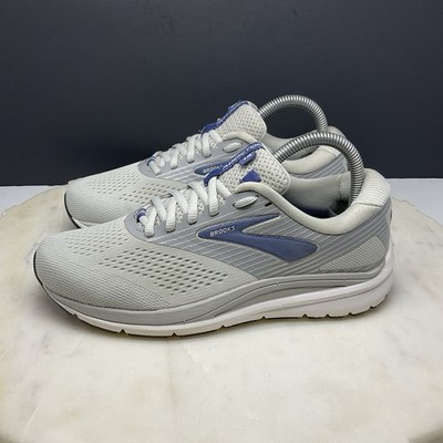 Brooks Addiction 14 Running Shoes Womens Size 7B Oyster Alloy Marlin Sneakers