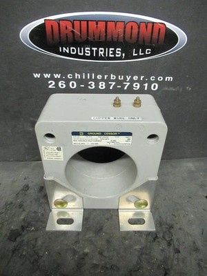 SQUARE D GA-375 GROUND SENSOR CENSOR CT 4 - 12 AMPS TRIP  600 VAC 4 CY DURATION