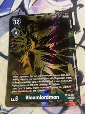 Digimon Card Game Bloomlordmon BT10-057 Tamer's Evolution Box Rise of Digimon