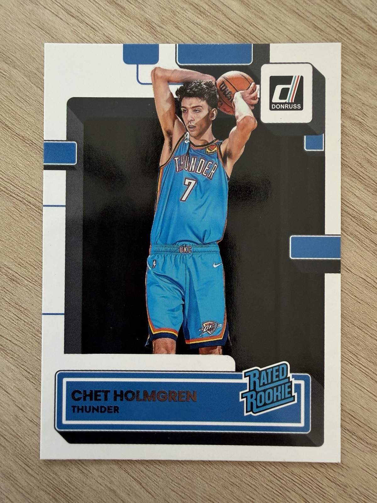 2022-23 Panini Donruss CHET HOLMGREN Base Rookie Card RC #202 OKC Thunder NBA