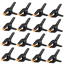 16 Pack Small Spring Clamps, 3.5 Inch Heavy Duty Clamps for Backdrop Stand, 