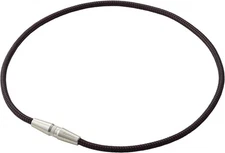 Phiten Necklace RAKUWA Neck X50 AG Knurled black / metalic red Japan