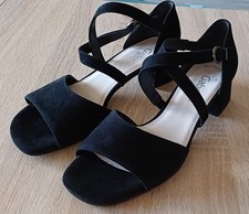 Gabor Sandalen Damen mit Riemchen  aus Rauleder Größe  6 UK /39  schwarz