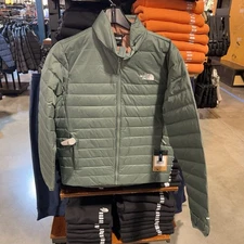 NWT The North Face Men Minoqua Insulated 600-Down Full Zip Puffer Duck Green