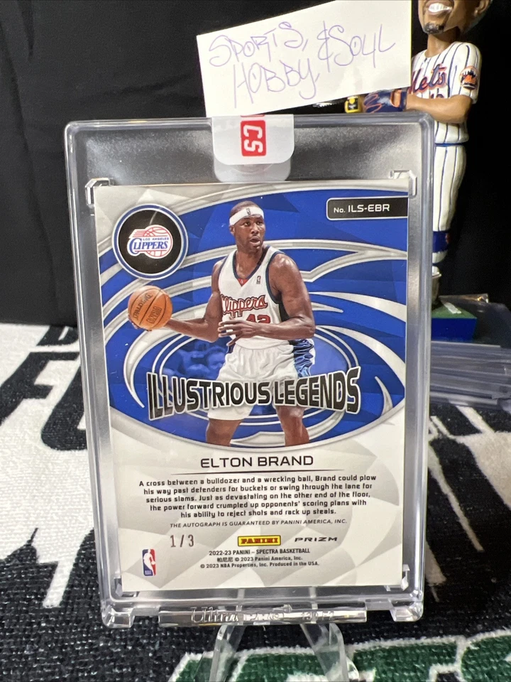 2022-23 Panini Spectra Elton Marca Illustrious Legends Automático SSP - Sellado Foto 3 de 4