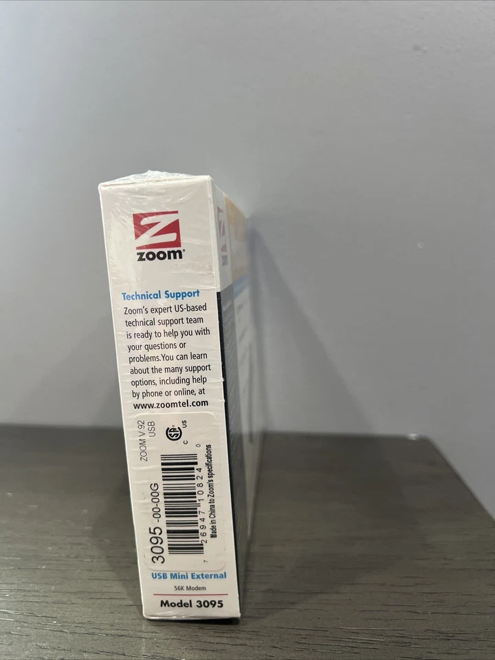 Zoom Model 3095 USB Modem 56K V.92 Data Fax Dial-Up Windows Macintosh  Linux Co - Image 3 of 4
