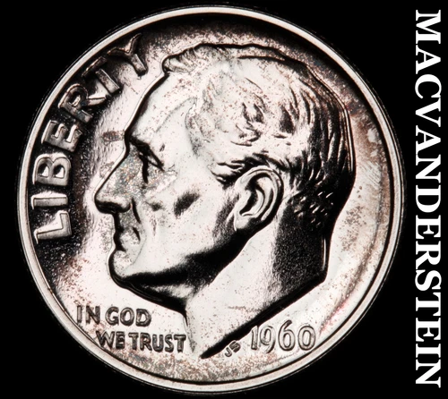 1960 Roosevelt Dime- Silver Choice Gem Proof Luster No Reserve #i8017