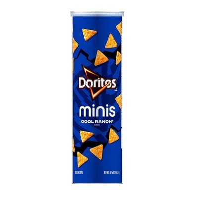 Cool Ranch Flavor Corn Tortilla Chips 5.12 Oz Resealable Pack
