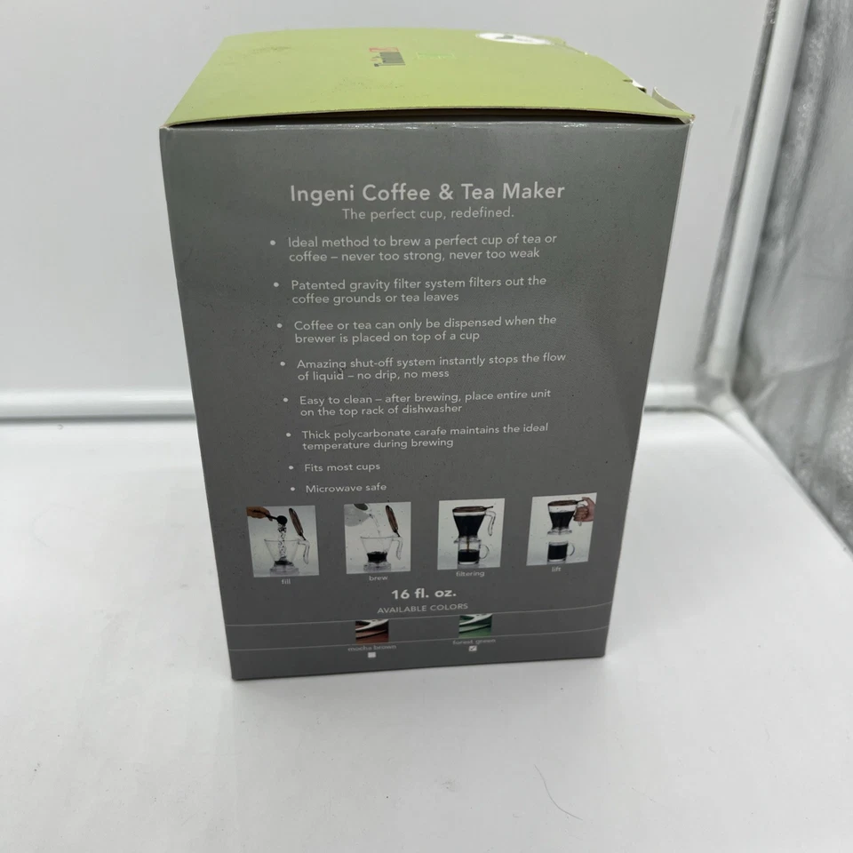 NUEVO EN CAJA NUEVO EN CAJA Cafetera y Tetera Timolino - APC-50 Verde 16 fl. oz. Foto 4 de 4