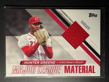 2024 Topps Series 1 Hunter Greene Major League Material GU Relic Reds #MLM-HG