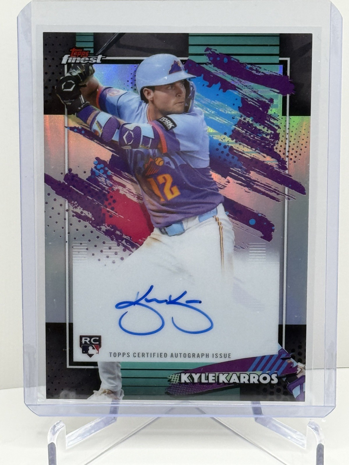 Kyle Karros 2026 Topps Finest RC Rookie Auto Refractor Colorado Rockies #FA-KK