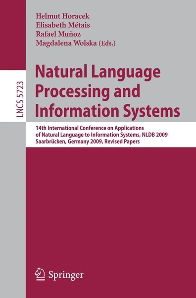 Natural Language Processing And Information Systems | Helmut Horacek (U. A.)-image