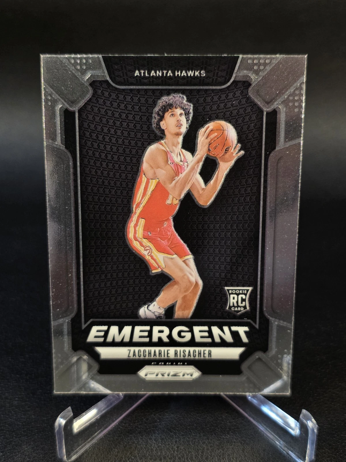 2024-25 Panini Prizm - Emergent Zaccharie Risacher #6 (RC) Atlanta Hawks Rookie