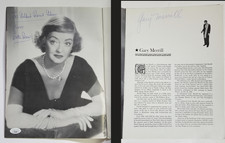 Bette Davis & Gary Merrill SIGNED World of Carl Sandburg Photo Program JSA COA