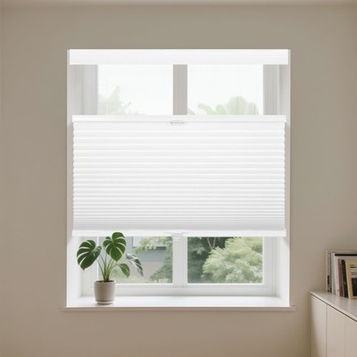 Allesin Blackout Cellular Shades Top Down Bottom Up Honeycomb Blind 23x64 White