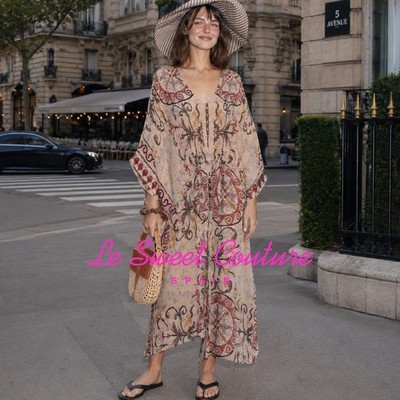 ZARA WOMAN NWT SS26 ZW COLLECTION PRINTED TUNIC DRESS KAFTAN  5107/067/330