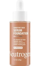Neutrogena Healthy Skin Sensitive Skin Serum Foundation, Medium/Deep 02, 1 oz