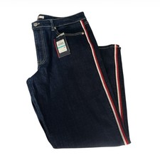 NEW Tommy Hilfiger High Rise Jeans Slim Fit Dark Wash Denim Womens Size 16