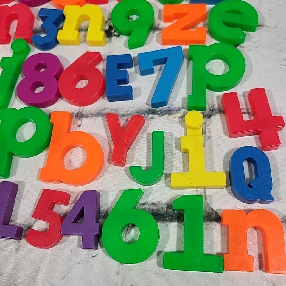 Vintage Alphabet Fridge Magnets Numbers Letters Random Lot Of 50+ | eBay