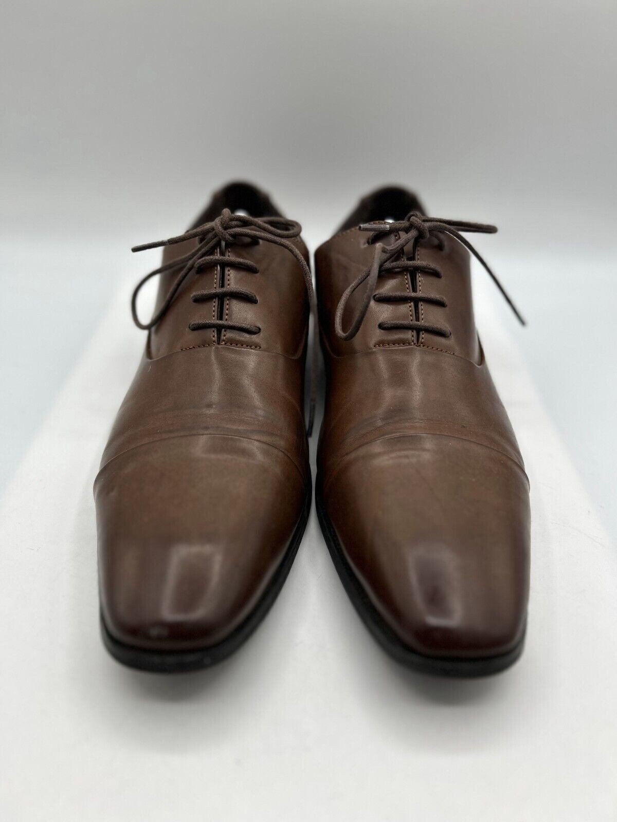SAOLA Mocassini eleganti da uomo taglia 11 5 in pelle marrone scarpe formali stringate