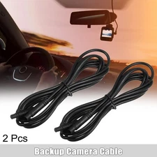 2 Pcs 6 Pin 6.56ft 200cm Car Backup Camera Extension Dash Camera Cord Wires