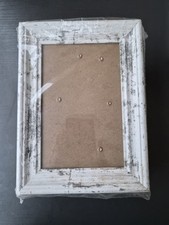 Set of 6 Wooden Photo Frames White Distressed Rustic 7.5  x 5  