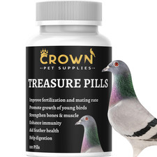 Treasure Supplement 100 Pills, Fertility, Feather, Growth Immunity For Pigeons