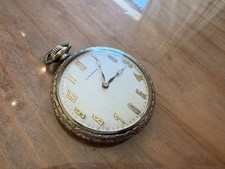 Circa 1928 Longines Pocket Watch Case Art Deco - 2507318 Movement