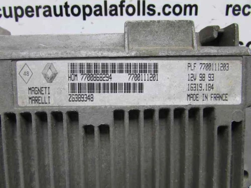 HOM7700868294 Centralina Motore per RENAULT CLIO I FASE III * 3093839 - Imagen 3 de 3