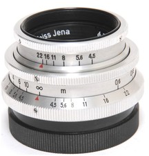 Zeiss Jena Tessar 4.5/40mm red T lens for Exakta of K. Rademaker collection